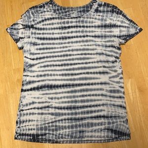 Time and Tru Black Tie Dye Tee